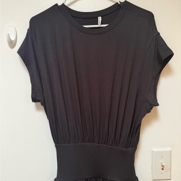 Halara Tummy Control Batwing Sleeve Flowy Midi Work Dress with Pockets XS - Picture 9 of 9